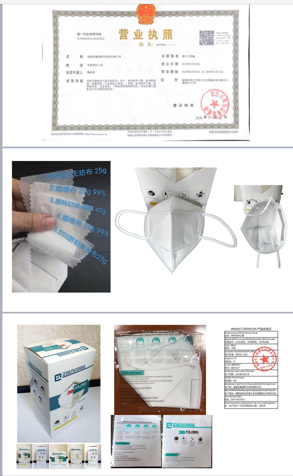 KN95 5Layer Disposable Face Mask USA