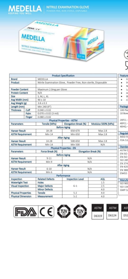 medella nitrile gloves