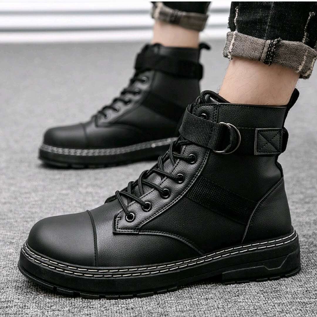 Men's Winter PU Leather Boots China